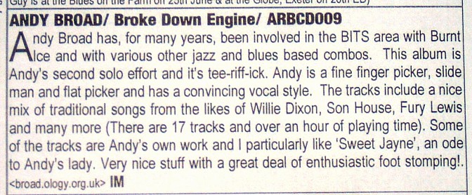 Review of BDE in B.I.T.S. June 2006